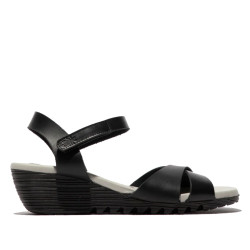 Sandalias cuña FLY LONDON oranfly black - Querol online