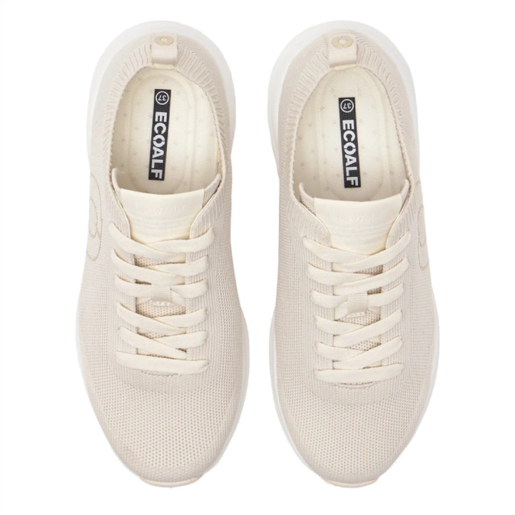 Sabatilles urban Ecoalf conde knit off white - Querol online