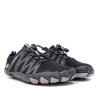 Sabatilles esportives DOCKERS negres i grises amb cordons elàstics estil sport barefoot