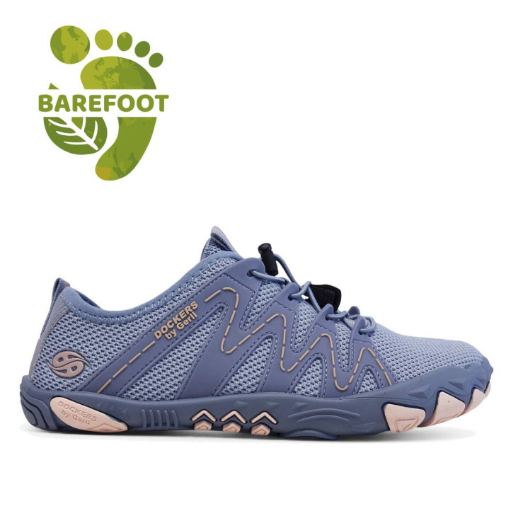 Sabatilles esportives DOCKERS blaves i roses amb cordons elàstics estil sport barefoot - Querol online