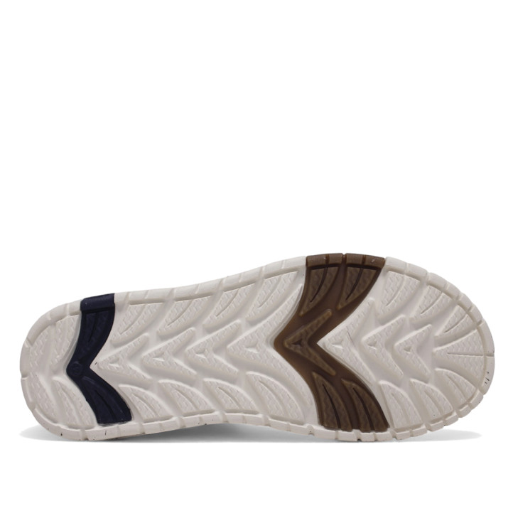 Zapatos sport DOCKERS azul estilo náutico con suela blanca y cordón elástico - Querol online