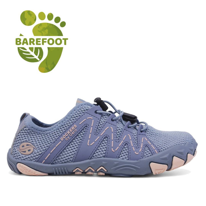 Sabatilles esport DOCKERS blaves i roses estil sport amb cordons elàstics barefoot - Querol online