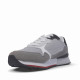 Zapatillas deportivas Polo king power mix grises con detalles blancos y azules - Querol online