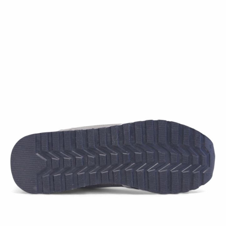 Zapatillas deportivas Polo king power mix grises con detalles blancos y azules - Querol online