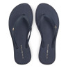 Chanclas Tommy Hilfiger azules con tiras de goma y logo pequeño