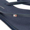 Chanclas Tommy Hilfiger azules con tiras de goma y logo pequeño