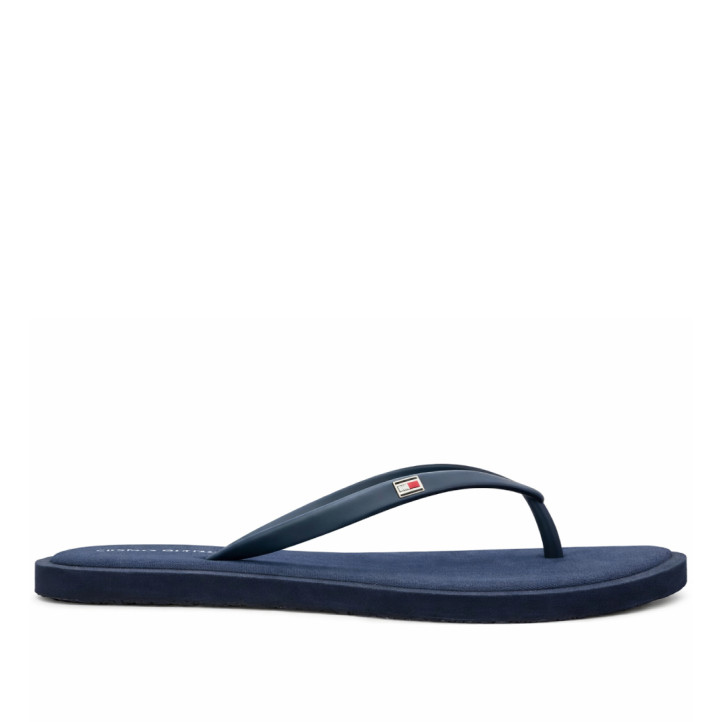 Xancles Tommy Hilfiger blaves amb tires de goma i logo petit - Querol online