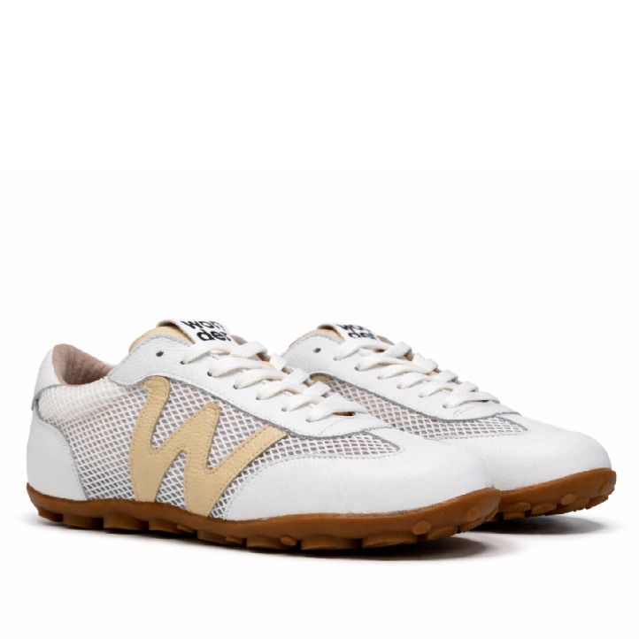 Zapatillas urban Wonders nysa blancas con logo vainilla - Querol online