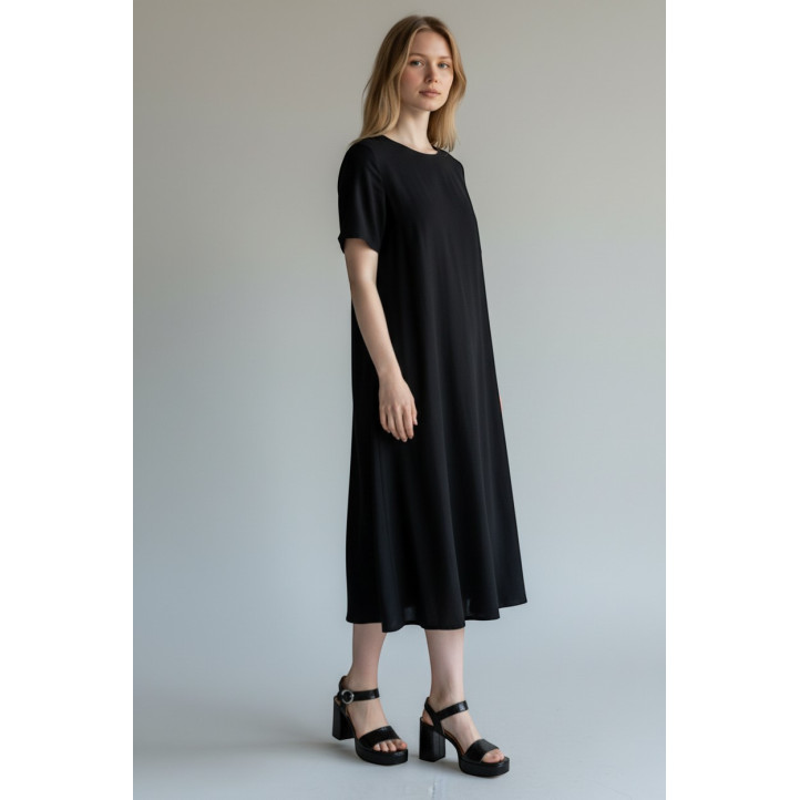 Sandalias tacón Querol negras efecto charol con textura de serpiente - Querol online