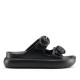 Chanclas Duuo eva curvi negras con hebilla redonda - Querol online