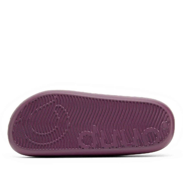 Chanclas Duuo eva curvi berenjena con hebilla redonda - Querol online