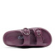 Chanclas Duuo eva curvi berenjena con hebilla redonda - Querol online