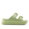Chanclas Duuo eva curvi matcha con hebilla redonda