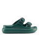 Chanclas Duuo eva curvi verdes con hebilla redonda - Querol online