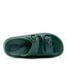 Chanclas Duuo eva curvi verdes con hebilla redonda