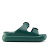 Chanclas Duuo eva curvi verdes con hebilla redonda