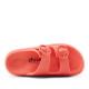 Chanclas Duuo eva curvi coral con hebilla redonda - Querol online