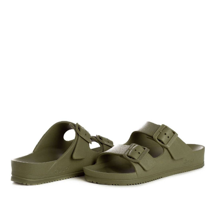 Chanclas Duuo eva flat kaki - Querol online