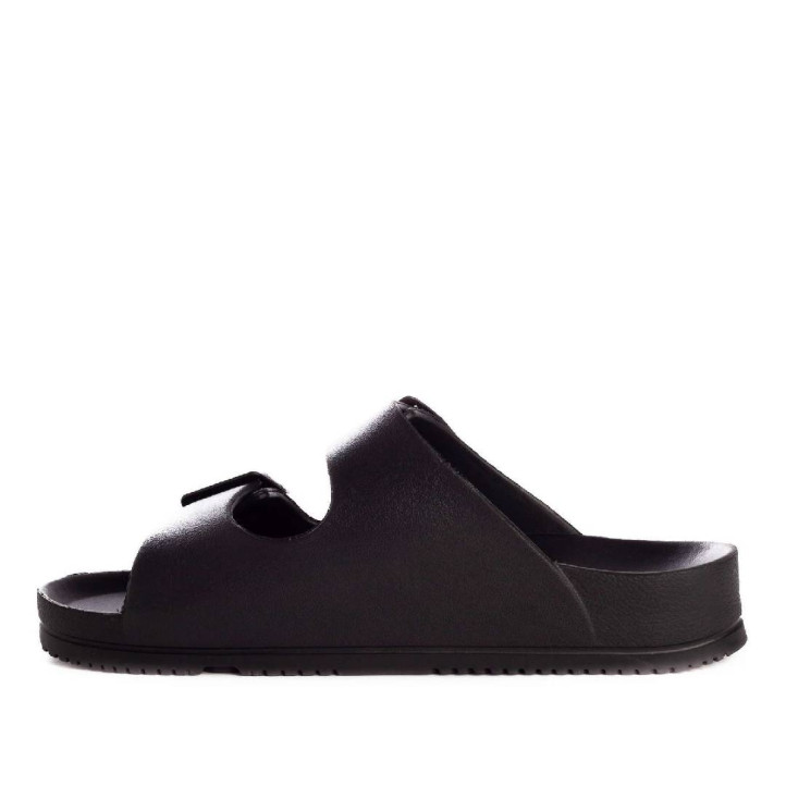 Chanclas Duuo eva flat negras hombre - Querol online