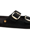 Sandalias planas Gioseppo negras tipo bio con hebillas cedarburg