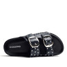 Sandalias planas Gioseppo negras tipo bio con tachas shoreham