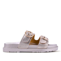 sandalias Gioseppo doradas con hebillas baudette - Querol online