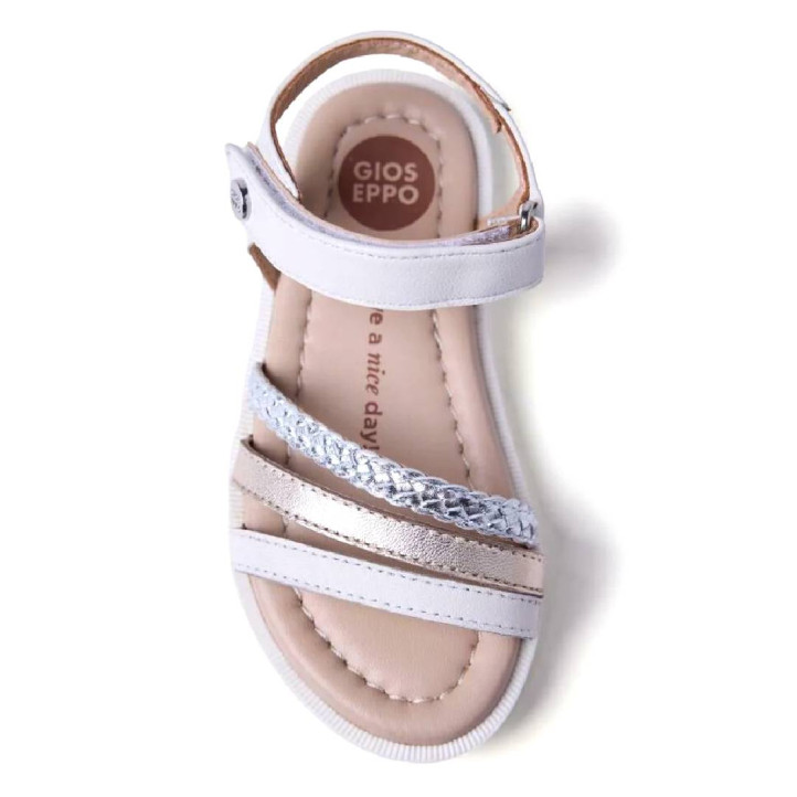 sandàlies Gioseppo blanques pell trenada bukoba - Querol online