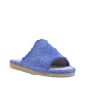 Zapatillas casa Querol azules de toalla con suela gris clásicas