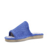 Zapatillas casa Querol azules de toalla con suela gris clásicas