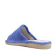 Zapatillas casa Querol azules de toalla con suela gris clásicas - Querol online