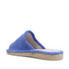 Zapatillas casa Querol azules de toalla con suela gris clásicas