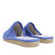 Zapatillas casa Querol azules de toalla con suela gris clásicas - Querol online