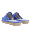 Zapatillas casa Querol azules de toalla con suela gris clásicas