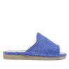 Zapatillas casa Querol azules de toalla con suela gris clásicas