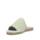 Zapatillas casa Querol verdes de toalla con suela gris clásicas - Querol online
