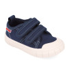 Zapatillas lona Garvalin 252381 azul marino de lona con doble velcro barefoot