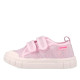 Zapatillas lona Garvalin 252381 rosas de lona con doble velcro barefoot - Querol online