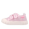 Zapatillas lona Garvalin 252381 rosas de lona con doble velcro barefoot