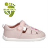 Zapatillas lona Garvalin 262342 rosas estilo cangrejera con dibujo barefoot