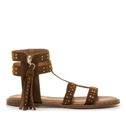 SANDALIAS DE MUJER MUSTANG 55545 MARRON 55545 62670 - Querol online