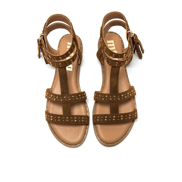 SANDALIAS DE MUJER MUSTANG 55545 MARRON 55545 62670 - Querol online