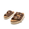 SANDALIAS DE MUJER MUSTANG LION MARRON 54160 62659