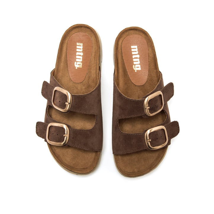 SANDALIAS DE MUJER MUSTANG LION MARRON 54160 62659 - Querol online