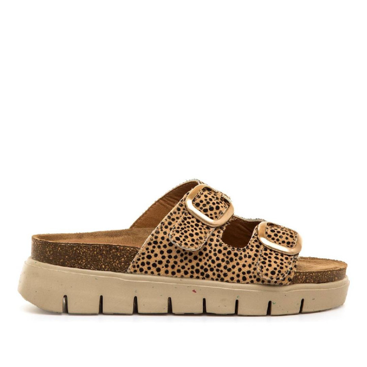 SANDALIAS DE MUJER MUSTANG LION MARRON 54160 62658 - Querol online