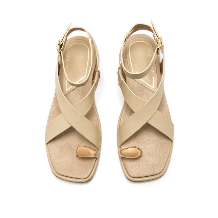 SANDALIAS DE MUJER MARIAMARE 68733 BEIGE 68733 62639 - Querol online