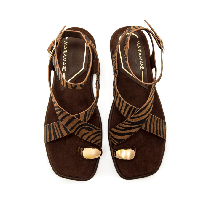 SANDALIAS DE MUJER MARIAMARE 68733 MARRON 68733 62640 - Querol online