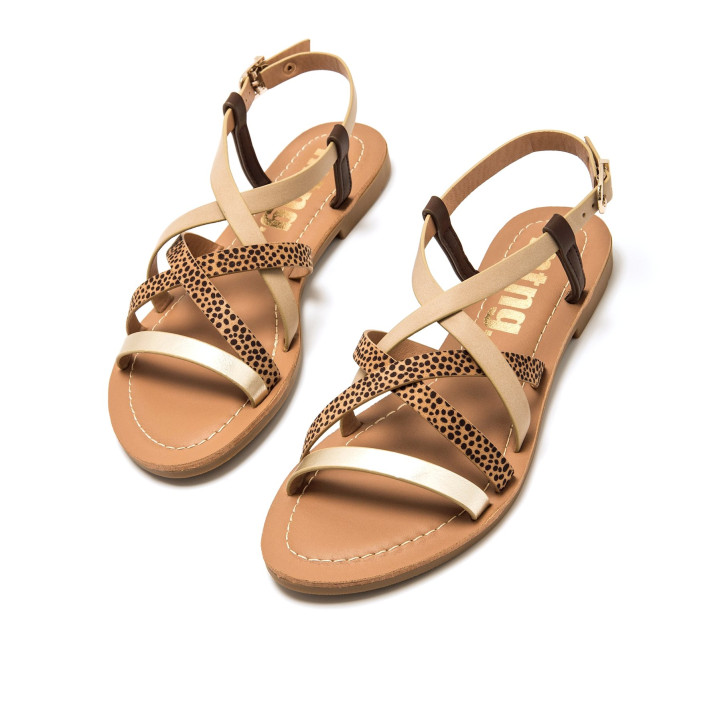 SANDALIAS DE MUJER MUSTANG TATIANA BEIGE 55910 62692 - Querol online