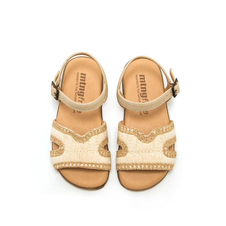 SANDALIAS DE NIñO MTNG KIDS RESPECT-MARIA BEIGE 49346 62598 - Querol online