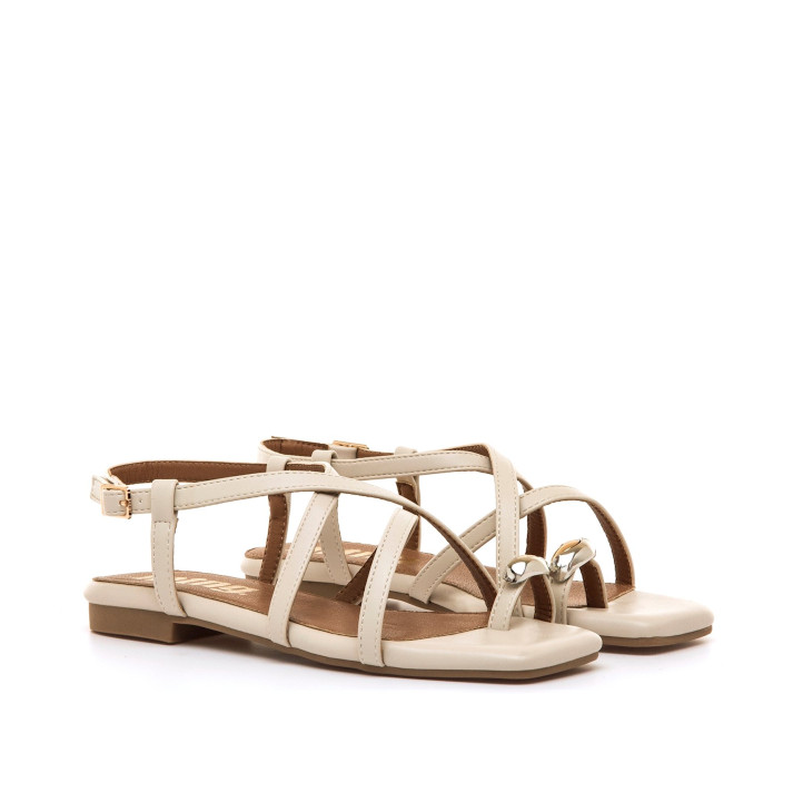 SANDALIAS DE MUJER MUSTANG NECANE BLANCO 55681 62680 - Querol online