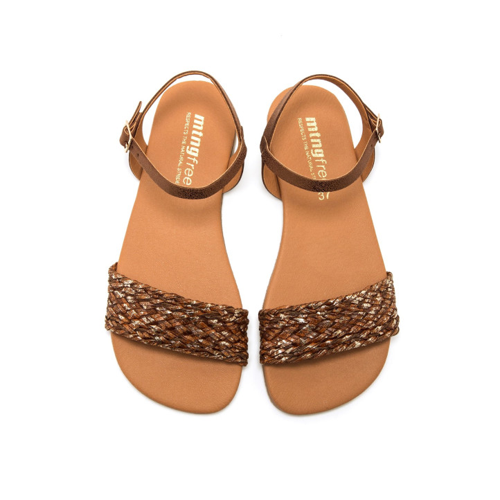 SANDALIAS DE MUJER MUSTANG FREE-CLEO MARRON 55976 62858 - Querol online